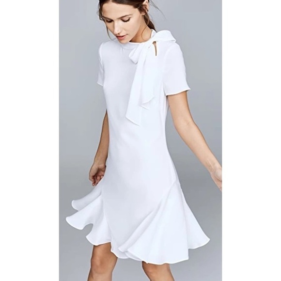 NWT Shoshanna Bosher Dress In Ivory - Picture 1 of 6